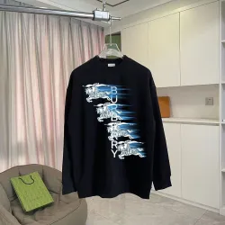 Burberry Knight Equestrian Gradient Print Crew Neck Sweatshirt Unisex Pullover #A67441