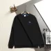 Burberry Knight Logo Crew‑Neck Sweatshirt, White, Black #A68251