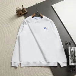 Burberry Knight Logo Crew‑Neck Sweatshirt, White, Black #A68251