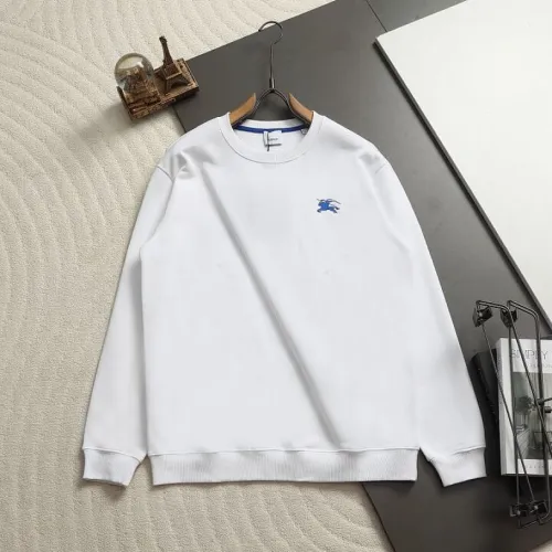 Burberry Knight Logo Crew‑Neck Sweatshirt, White, Black #A68251