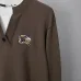Burberry Men Fake Two Layer Henley Knitted Sweater Knight Embroidery Casual Pullover #A67427