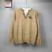 Burberry Men Fake Two Layer Henley Knitted Sweater Knight Embroidery Casual Pullover #A67427