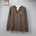 Burberry Men Fake Two Layer Henley Knitted Sweater Knight Embroidery Casual Pullover #A67427