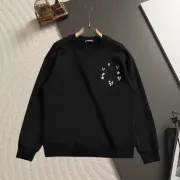Chrome Hearts Black Embroidered Crew Neck Sweatshirt Premium Quality #A67607
