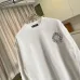 Chrome Hearts Circle Logo Crew Neck Sweatshirt, White & Black #A68041