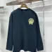 Chrome Hearts Colored Horseshoe Cross Long‑Sleeve Tee, White‑Red, Black‑Gold #A68243