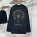 Chrome Hearts Cross & Scroll Graphic Long‑Sleeve Tee, White, Beige, Black #A68242