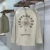 Chrome Hearts Cross & Scroll Graphic Long‑Sleeve Tee, White, Beige, Black #A68242