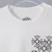 Chrome Hearts Floral Cross Print Long Sleeve Tee, Black White #A68043