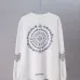 Chrome Hearts Floral Cross Print Long Sleeve Tee, Black White #A68043