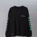 Chrome Hearts Gradient Floral Cross Long Sleeve Tee, Black White #A68046
