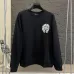 Chrome Hearts Horseshoe Logo Embroidered Crewneck Sweatshirt, Black, White #A68221