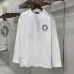 Chrome Hearts Horseshoe Print Long‑Sleeve Tee, White, Beige, Black #A68241