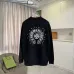 Chrome Hearts Multi‑Color Cross Logo Crewneck Sweatshirt, Black White #A68042