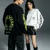Chrome Hearts Neon Scroll Long‑Sleeve Tee, Black & White #A68058