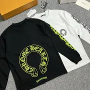 Chrome Hearts Neon Scroll Long‑Sleeve Tee, Black & White #A68058