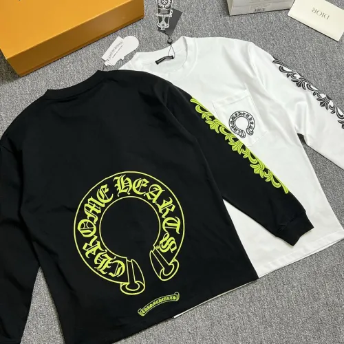 Chrome Hearts Neon Scroll Long‑Sleeve Tee, Black & White #A68058