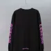 Chrome Hearts Purple Neck Script Long Sleeve Tee, Black White #A68044