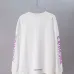 Chrome Hearts Purple Neck Script Long Sleeve Tee, Black White #A68044