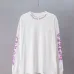 Chrome Hearts Purple Neck Script Long Sleeve Tee, Black White #A68044