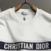 Christian Dior Logo Tape V‑Neck Long Sleeve Sweatshirt 2‑Tone Colors #A67608