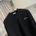 Dior Classic Letter Logo Crew Neck Pullover Sweatshirt For Men Black White 2‑Tone #A67590