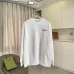 Dior Classic Letter Logo Crew Neck Pullover Sweatshirt For Men Black White 2‑Tone #A67590
