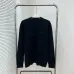 Dior Crew Neck Knit Sweater Men Minimal Chest Logo Embroidery Wool Jumper #A67438