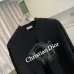 Dior Crewneck Sweatshirt Christian Dior Front Logo Print, Black, White #A68765