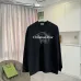 Dior Crewneck Sweatshirt Christian Dior Front Logo Print, Black, White #A68765
