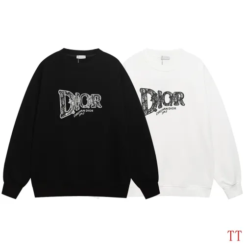 Dior Lace Pattern Embossed Logo French Terry Crewneck Sweatshirt #A67660