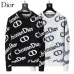 Dior Men All Over Christian Dior Logo Crewneck Sweater White, Black #A69329