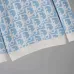 Dior Men All Over Logo Jacquard Polo Knit Sweater Light Blue, Black #A69326