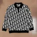 Dior Men All Over Logo Jacquard Polo Knit Sweater Light Blue, Black #A69326