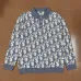 Dior Men All Over Logo Jacquard Polo Knit Sweater Light Blue, Black #A69326