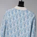 Dior Men All Over Logo Jacquard Polo Knit Sweater Light Blue, Black #A69326