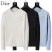 Dior Men Cable Knit Crewneck Sweater Off White, Black, Light Blue #A69330