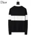 Dior Men Color Block Stripe Polo Knit Sweater Green, Black #A69331