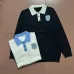 Dior Men Contrast Collar Polo Knit Sweater White, Black #A69324