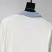 Dior Men Contrast Collar Polo Knit Sweater White, Black #A69324