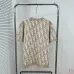 Dior Oblique Logo Jacquard Crewneck Short‑Sleeve Knit Top Black,Khaki,Blue #A68201