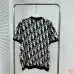 Dior Oblique Logo Jacquard Crewneck Short‑Sleeve Knit Top Black,Khaki,Blue #A68201