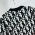 Dior Oblique Logo Jacquard Crewneck Short‑Sleeve Knit Top Black,Khaki,Blue #A68201