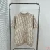 Dior Oblique Logo Jacquard Crewneck Short‑Sleeve Knit Top Black,Khaki,Blue #A68201