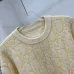 Dior Oblique Logo Jacquard Crewneck Short‑Sleeve Knit Top Black,Khaki,Blue #A68202