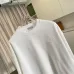 Dior Premium White Crew Neck Pullover Sweatshirt Men Embroidered Logo Casual Top #A67589