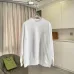 Dior Premium White Crew Neck Pullover Sweatshirt Men Embroidered Logo Casual Top #A67589