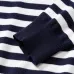 Dior Striped Crewneck Knit Sweater Black,Navy Blue #A68203
