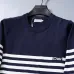 Dior Striped Crewneck Knit Sweater Black,Navy Blue #A68203