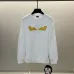 Fendi Black Sweatshirt With Iconic Yellow Monster Eye And Brand Logo Design #B54372